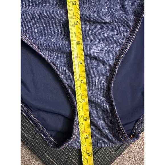 KARLA COLLETTO Denim V-Neck Underwire One-Piece Swimsuit - Picture 13 of 16